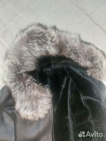 Дубленка натуральная женская 46 48 черная