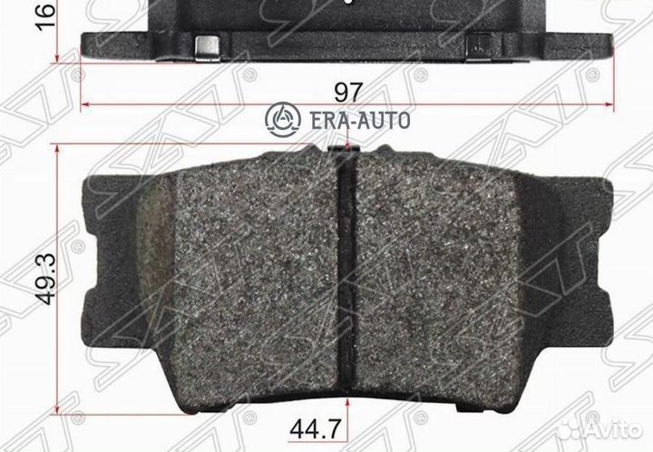 SAT ST-04466-33180 Колодки тормозные зад toyota camry 06/RAV4 05