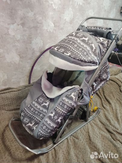 Детские санки коляска