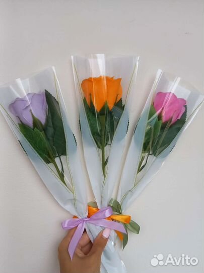 Букет из мыльных цветов