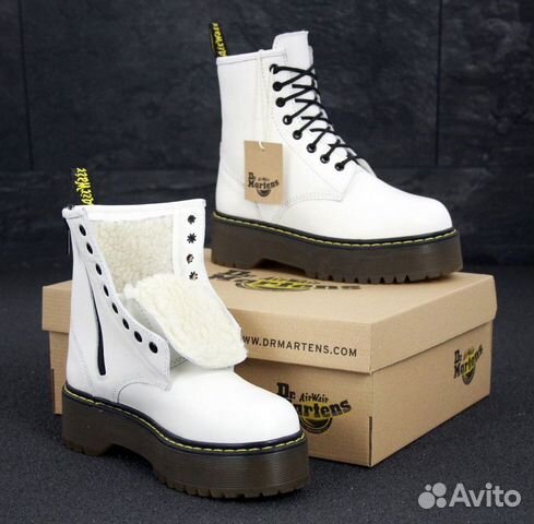Dr. Martens Jadon White Winter Мартинсы Белые купить в Москве | Личные ...