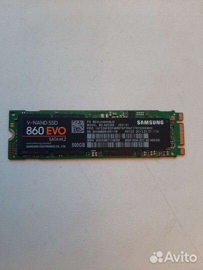 SSD samsung 860 evo 500gb m.2 SATA