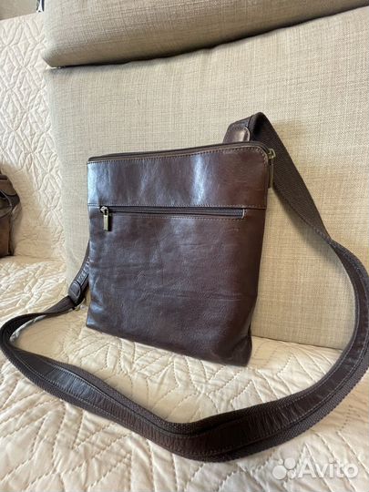 Мужская Кожаная Сумка Alessandro Manzoni