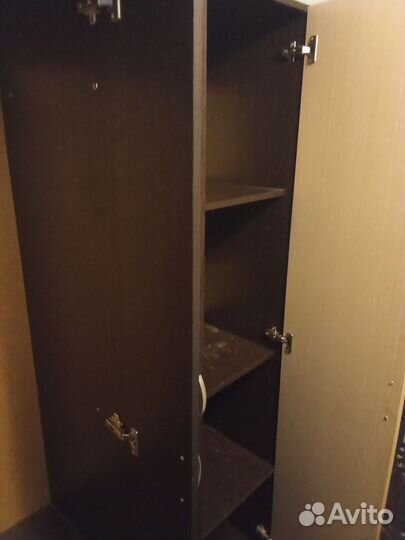 Шкаф белый пенал крафт