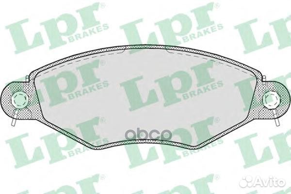 Колодки тормозные дисковые 05P708 Lpr