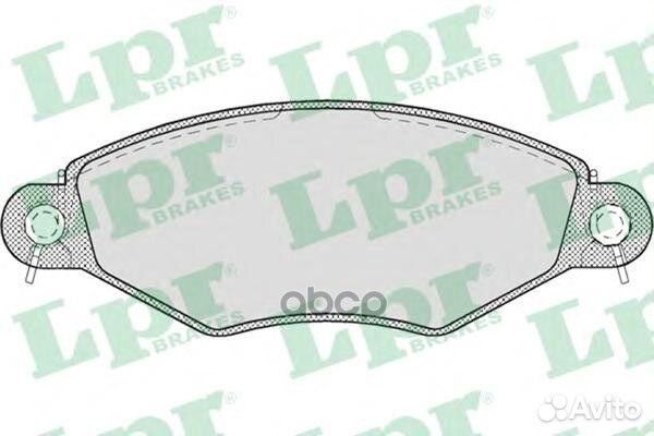 Колодки тормозные дисковые 05P708 Lpr
