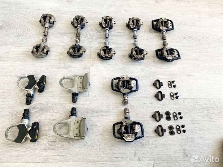 Контактные педали Shimano XT, XTR, 1056, Mavic