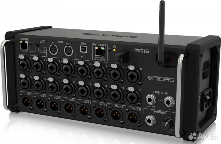 Midas MR18 цифровой микшер
