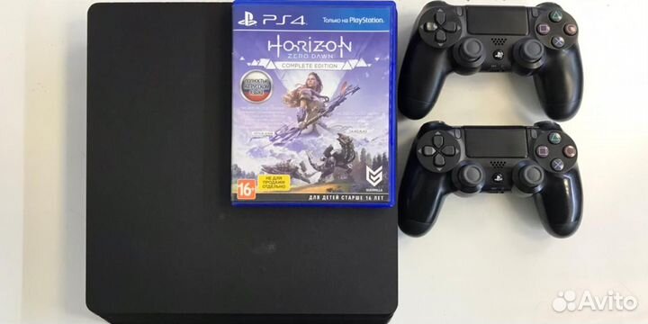 PS4 Slim 2 джойстика + 400 игр + гарантия