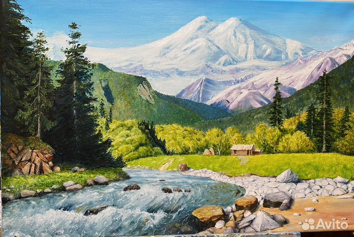 Картина маслом на холсте пейзаж