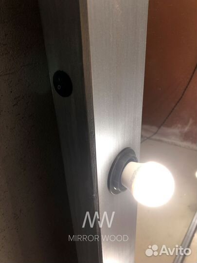 Зеркало большое в раме с подсветкой