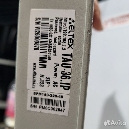 Voip шлюз Eltex Tau-36.IP