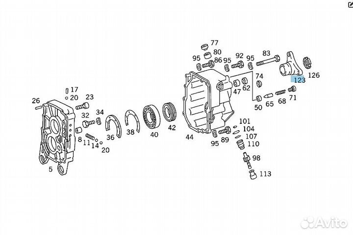 Фланец шарнир на Mercedes Benz Мерседес