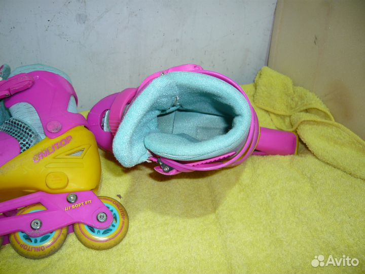 Роликовые коньки детские раздвижные 33 36