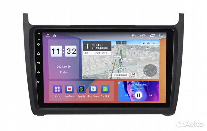 Магнитола андроид VW polo