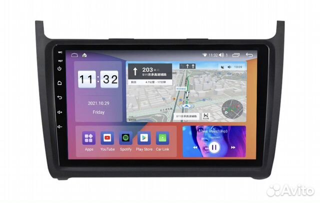 Магнитола андроид VW polo