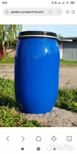Бочка из пластика