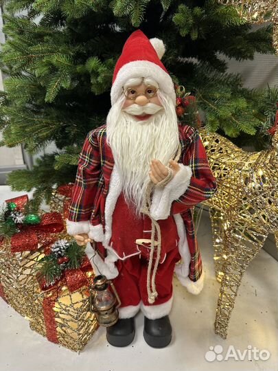 Дед Мороз с лампой, 65 см