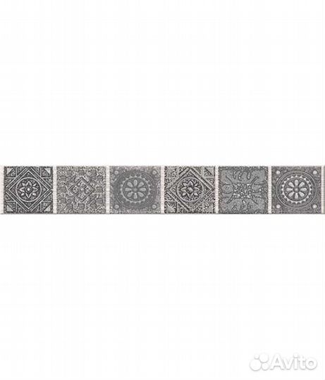 Бордюр Grazia Grey Nefertiti 62х405