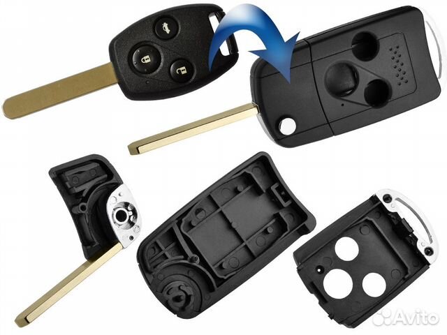 Корпус для переделки на выкидной ключ Honda 3 кн