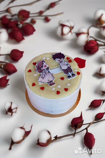 Бенто-торт Нежный поцелуй