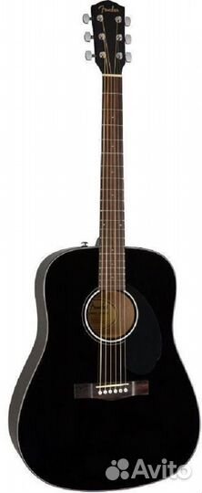 Акустическая гитара Fender CD-60S Black WN