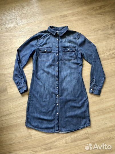 Платье-рубашка джинсовое Springfield