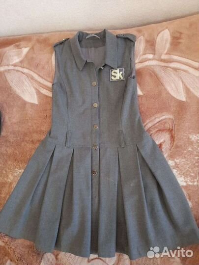 Школьная форма для девочки 128 134 серая