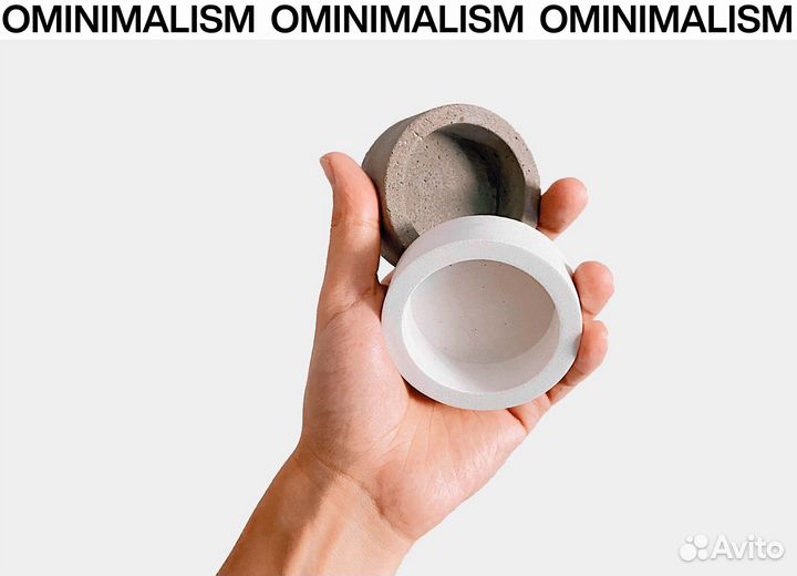 Бетонный подсвечник