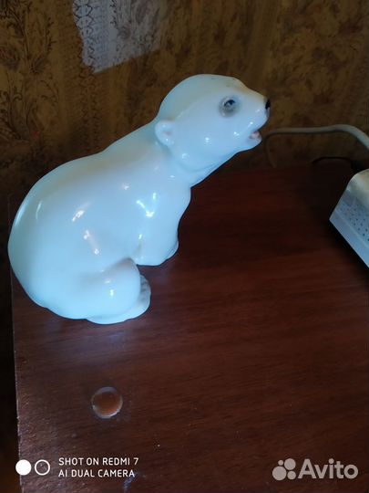 Винтажный фарфоровый медвежонок. Клеймо лфз (3с)