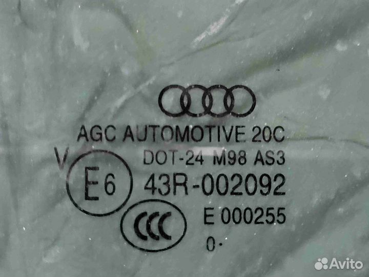 Стекло двери задней правой Audi Q7 4M