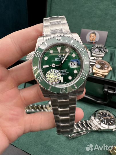Часы rolex submariner hulk 40мм механические