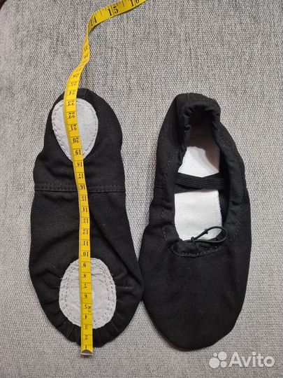Балетки для танцев 37 размер 24 см (б/у 1 раз)