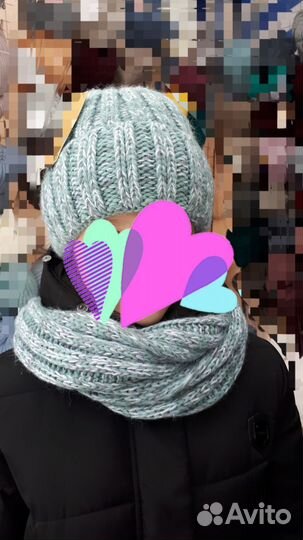 Зимняя шапка и снуд