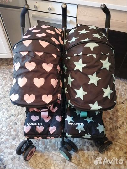 Коляска для двойни Cosatto Supa Dupa Sis and Bro