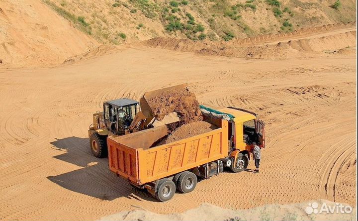 Песок строительный доставка