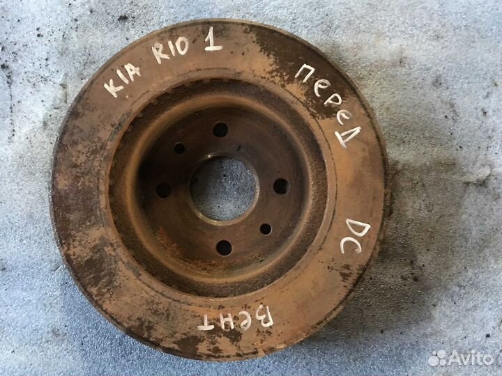 Диск переднего тормоза Kia Rio 1 DC вентилируемый