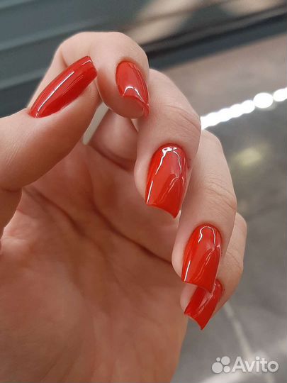 Покрытие гель лаком,наращивание, маникюр