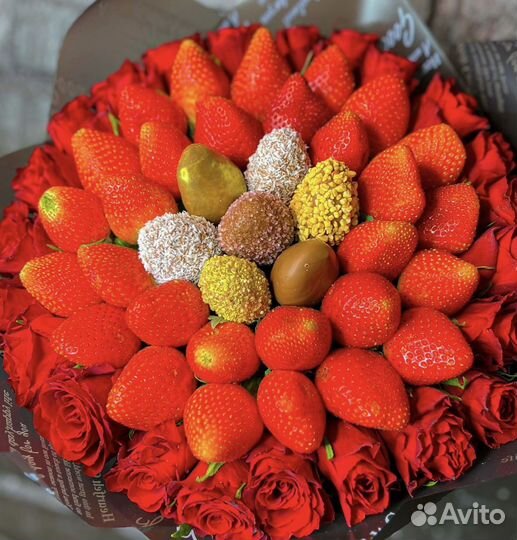 Клубничный букет из клубники VIP
