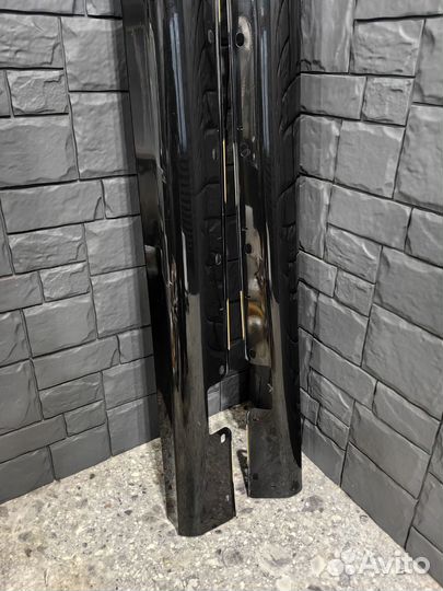 Накладки на пороги W211 комплект цвет чёрный 197