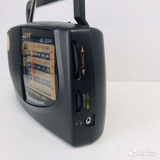 Радиоприемник KB-308 AC от сети\ от бтареек r20