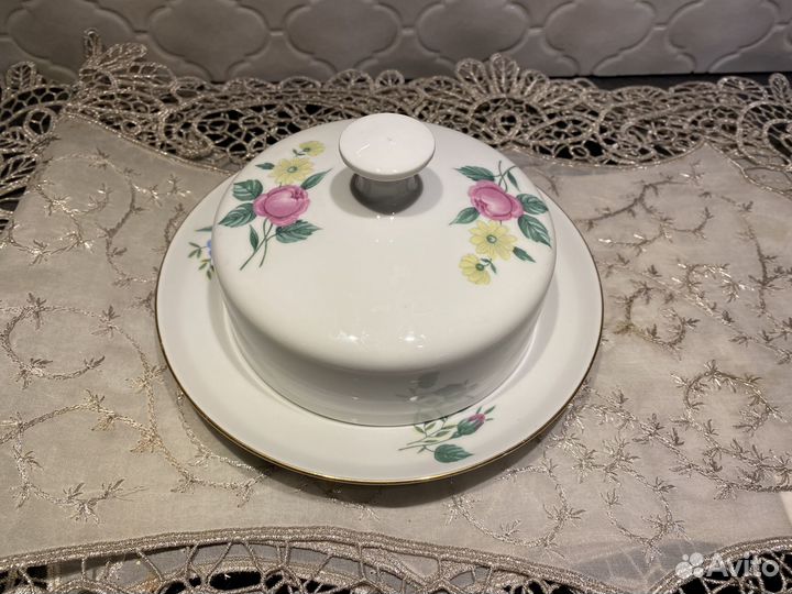 Масленка ГДР Ильменау. Винтаж. Новая