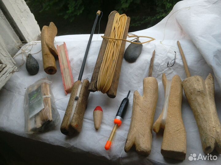 Удочки летние из бамбука и зимние пенопласт б/у