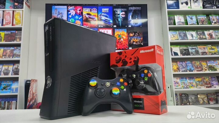 XBox 360 + 2 геймпада