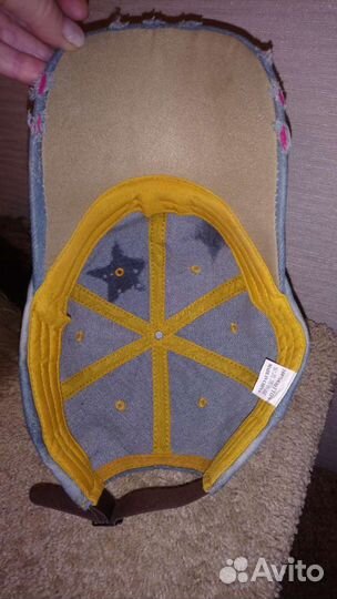 Кепка джинсовая со стразами