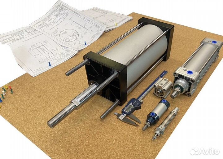 Пневмоцилиндр Festo dsbg-125-90-PPV-A (аналог)