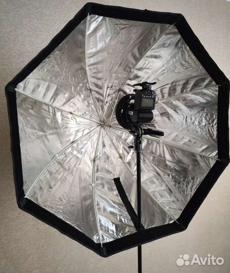 Окта softbox 95см + сетка + стойка 190см