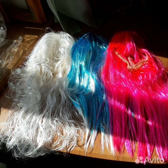 Костюм деда мороза, карнавальные парики