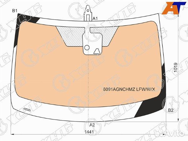 Стекло лобовое nissan X-trail
