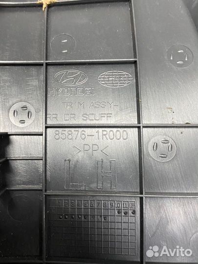 Накладка на порог внутренняя задняя задняя правая